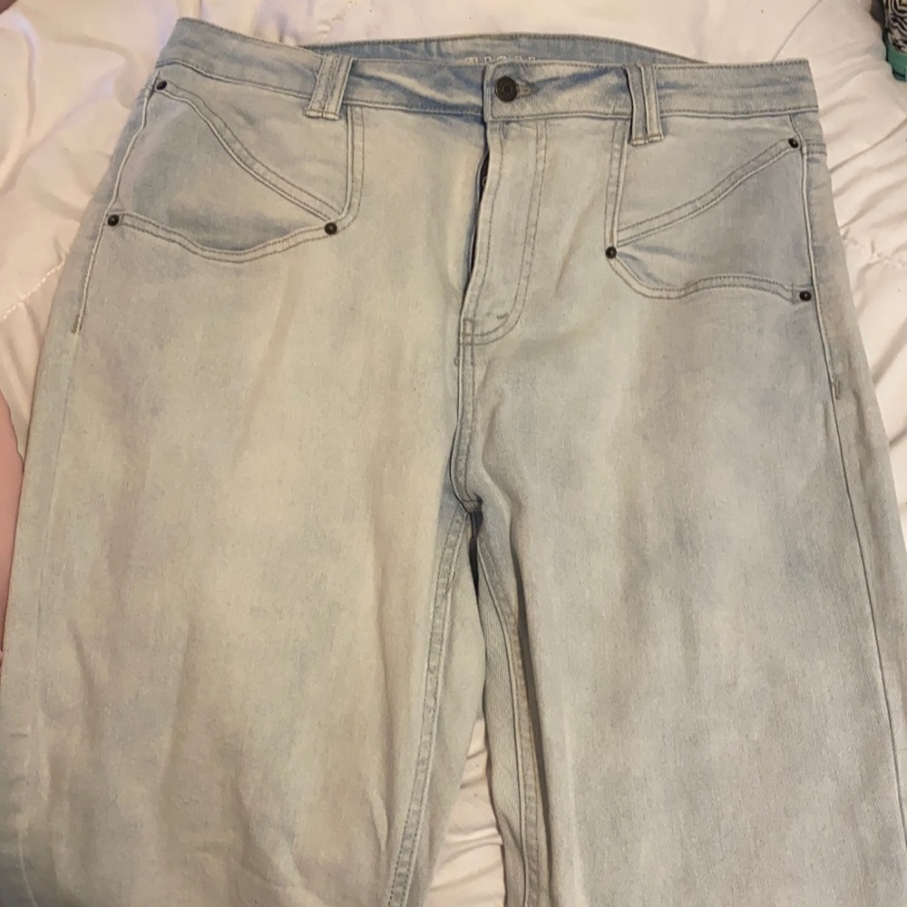 Blue mom jeans